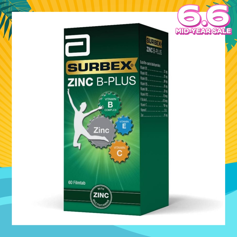 Zinc B-Plus Tablet (Boost Immunity + Increase Energy Production) 60s
