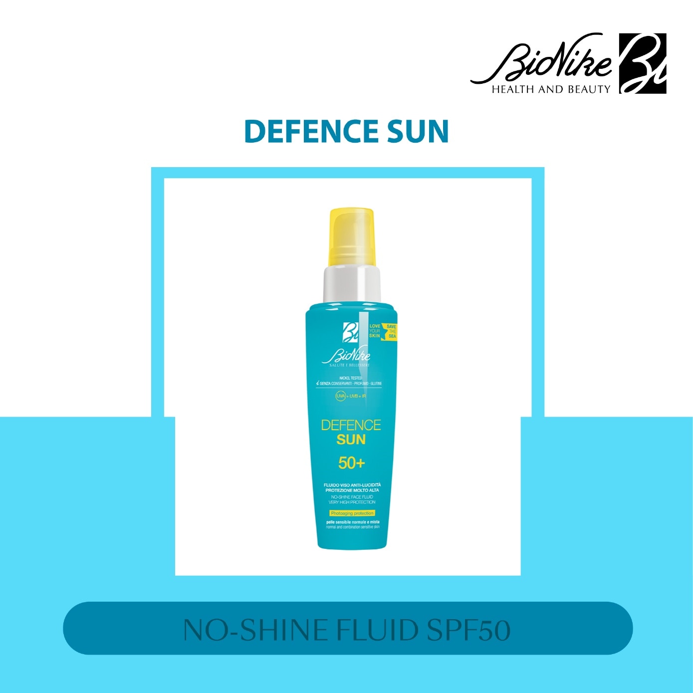 Defence Sun No-Shine Face Fluid SPF50 50ml