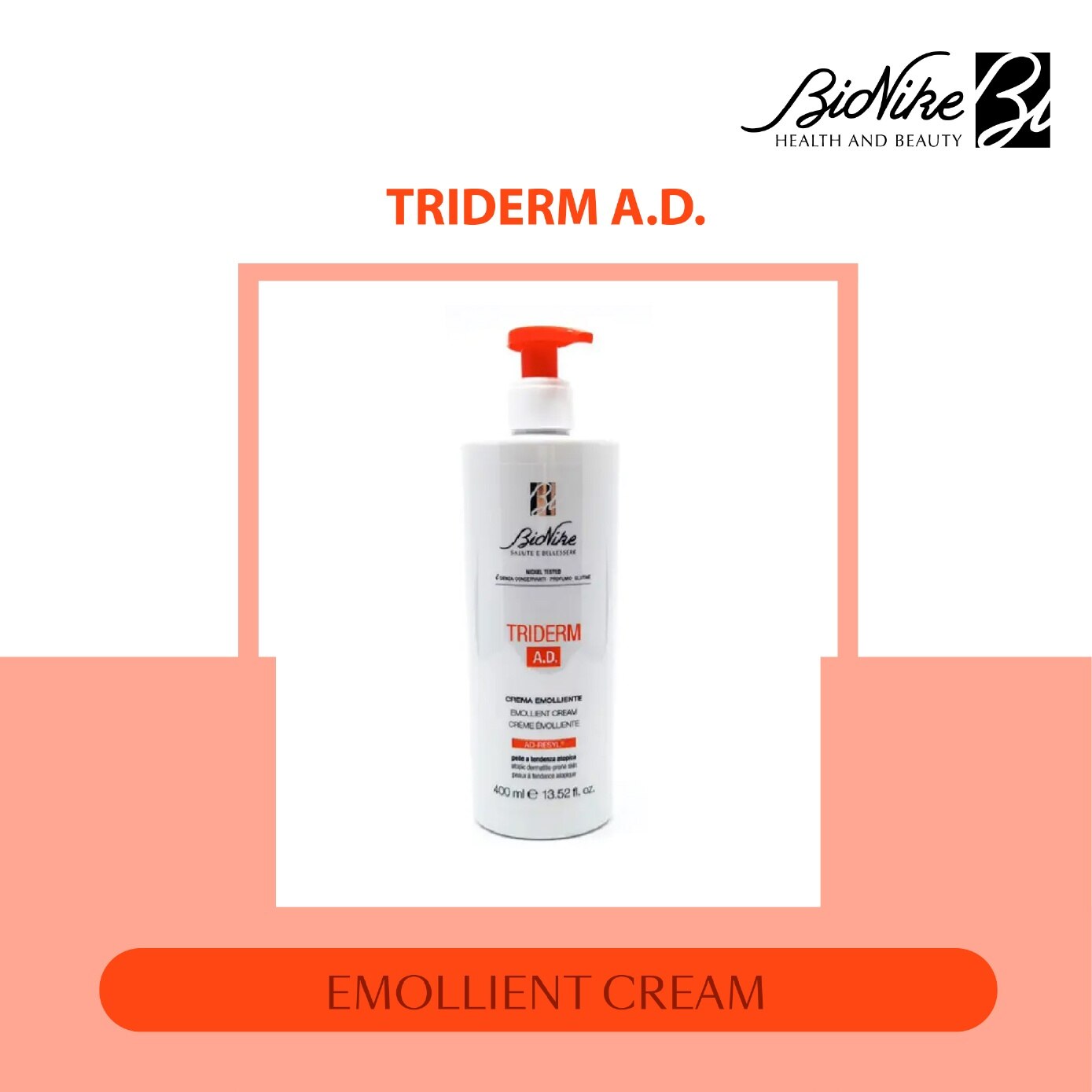 Triderm A.D. Emollient Cream 400ml