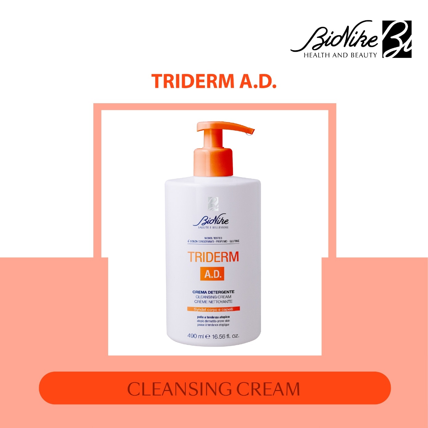 Triderm A.D. Cleansing Cream 490ml