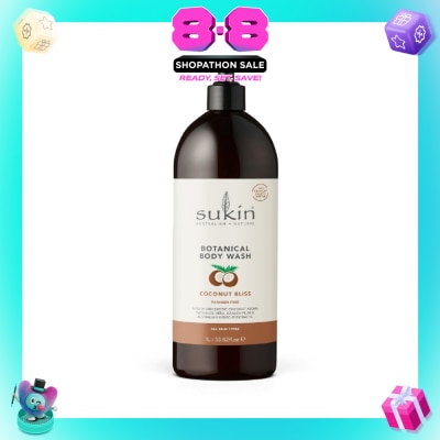 SUKIN - Botanical Body Wash Coconut Bliss 1L