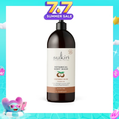 SUKIN - Botanical Body Wash Coconut Bliss 1L
