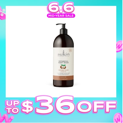 SUKIN - Botanical Body Wash Coconut Bliss 1L