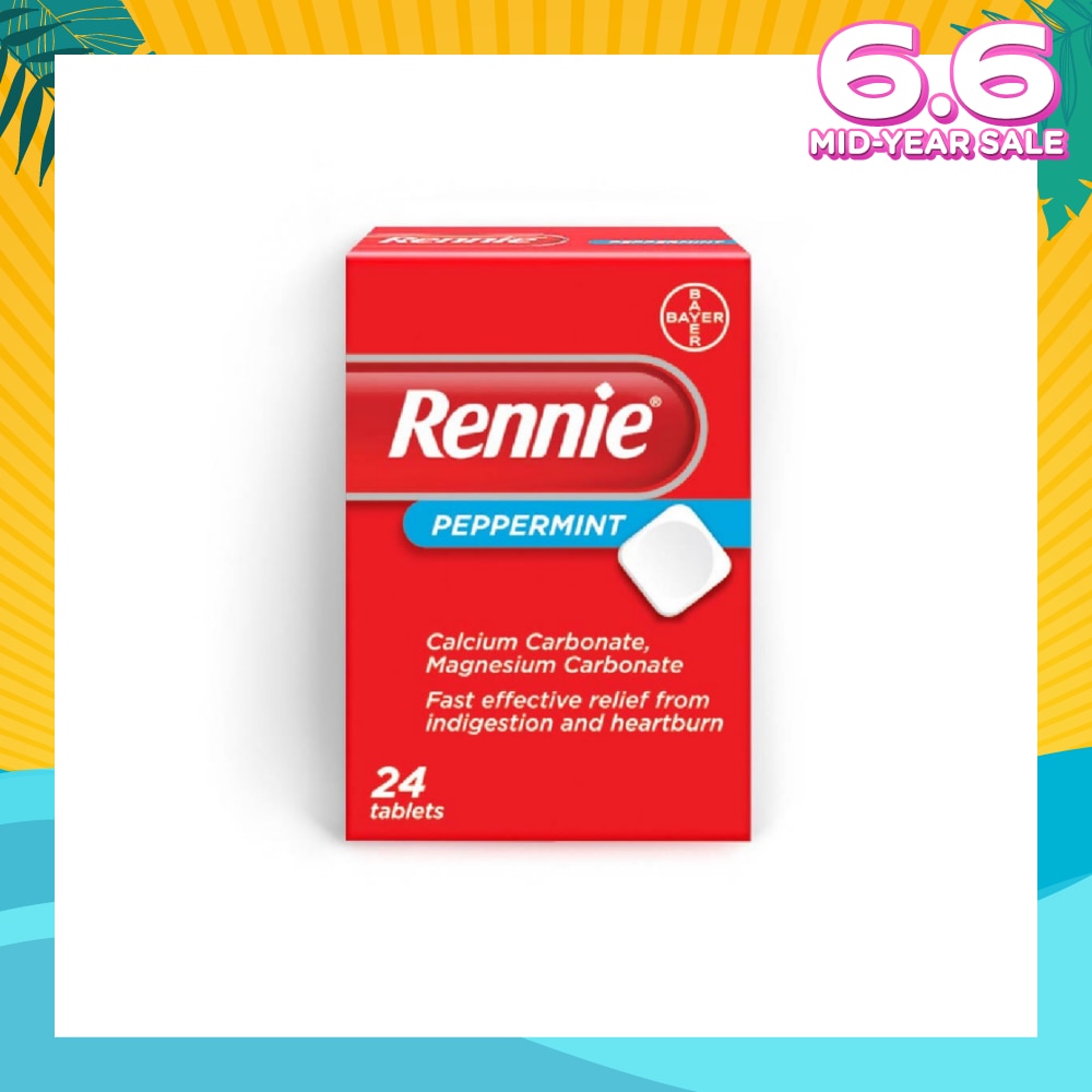 Fast Effective Ingestion and Heartburn Relief Spearmint Flavour 24s