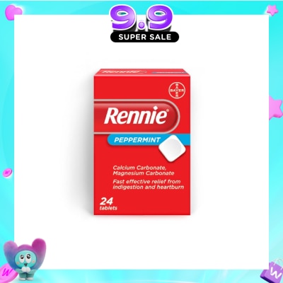 RENNIE Fast Effective Ingestion and Heartburn Relief Spearmint
