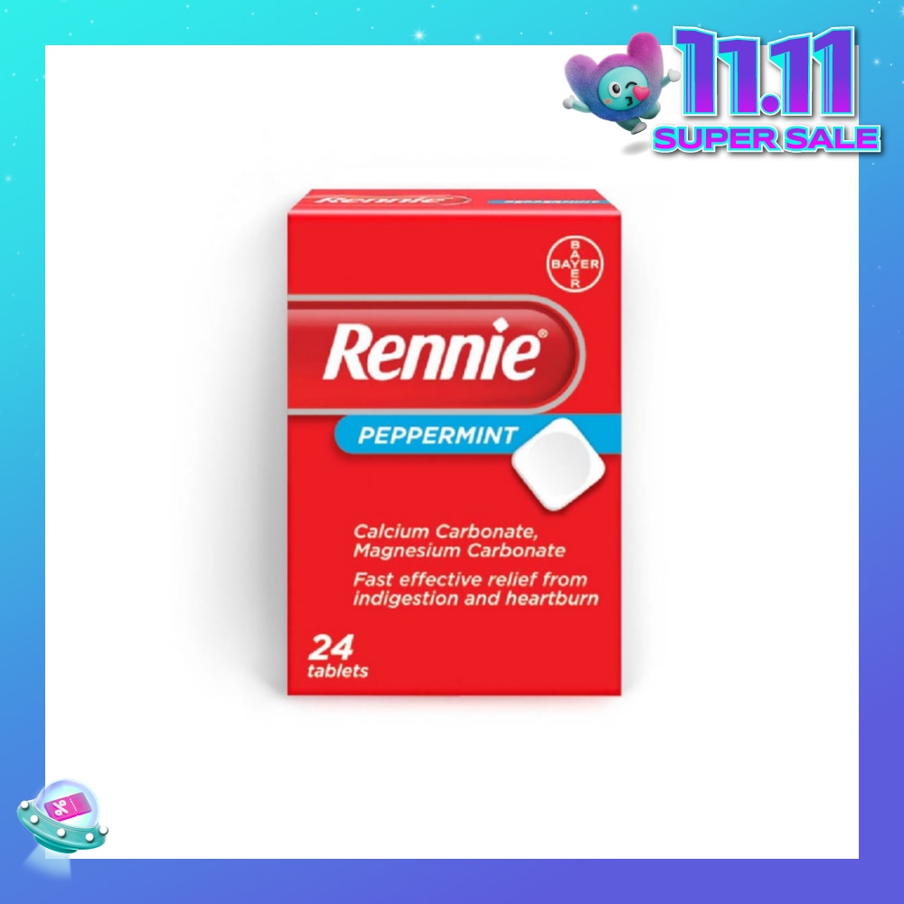 Fast Effective Ingestion and Heartburn Relief Spearmint Flavour 24s