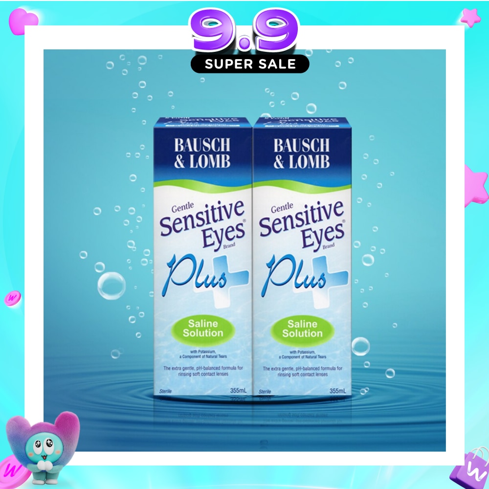 Sensitive Eyes Plus Saline Solution 2x355ml image
