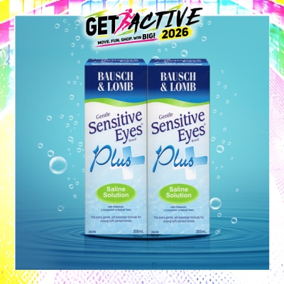 BAUSCH + LOMB - Sensitive Eyes Plus Saline Solution 2x355ml image