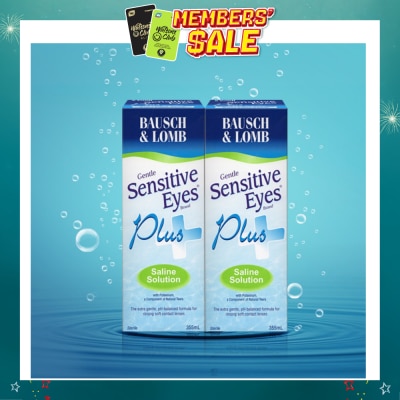 BAUSCH + LOMB - Sensitive Eyes Plus Saline Solution 2x355ml
