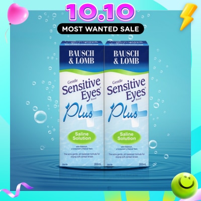 BAUSCH + LOMB Sensitive Eyes Plus Saline Solution 2x355ml image
