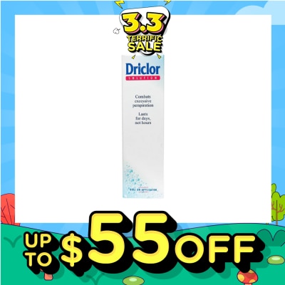 DRICLOR Antiperspirant Roll On Applicator (Suitable For Hyperhidrosis Prevention) 75ml