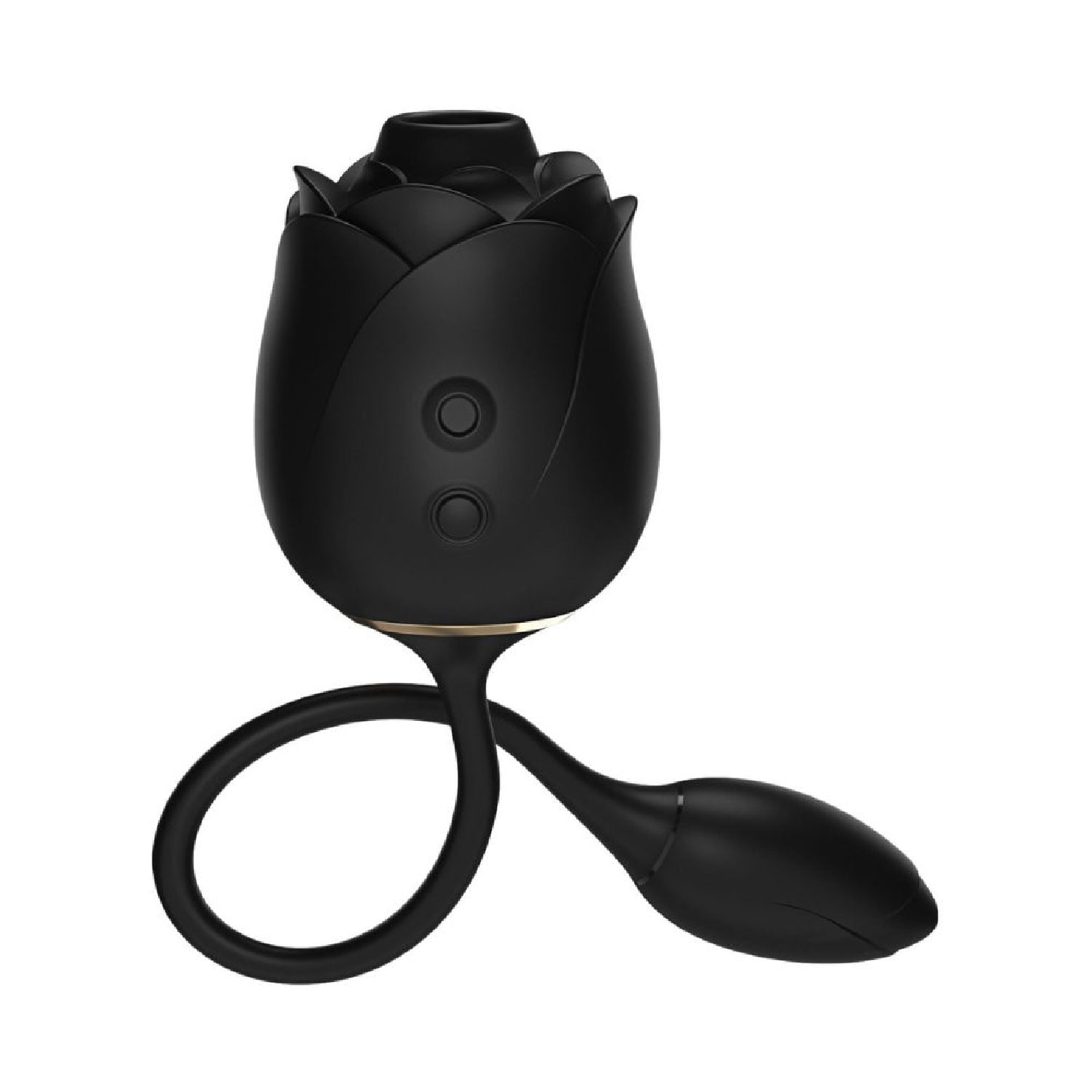 Dark Blushing Rose Suction Egg Vibrator 1s