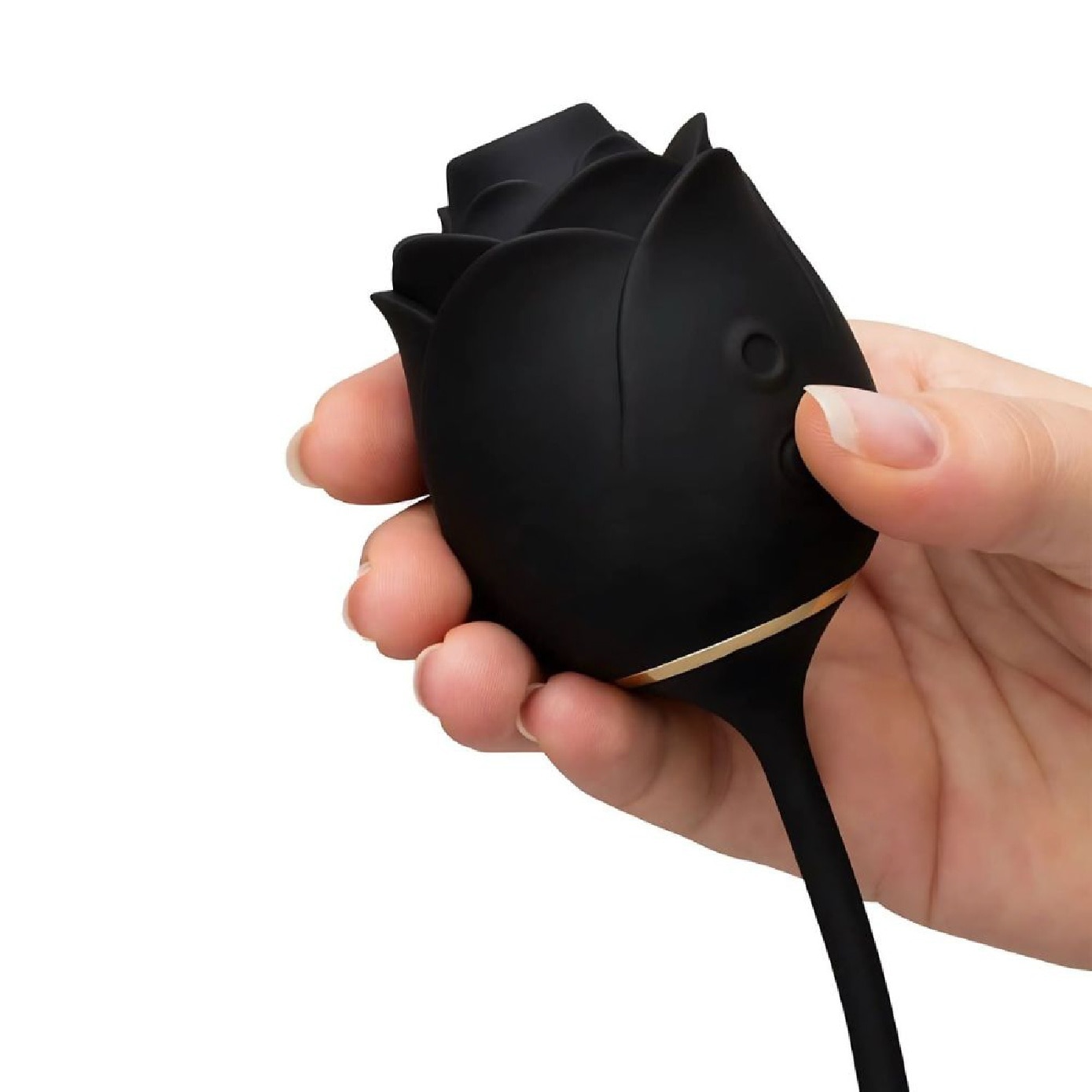 Dark Blushing Rose Suction Egg Vibrator 1s