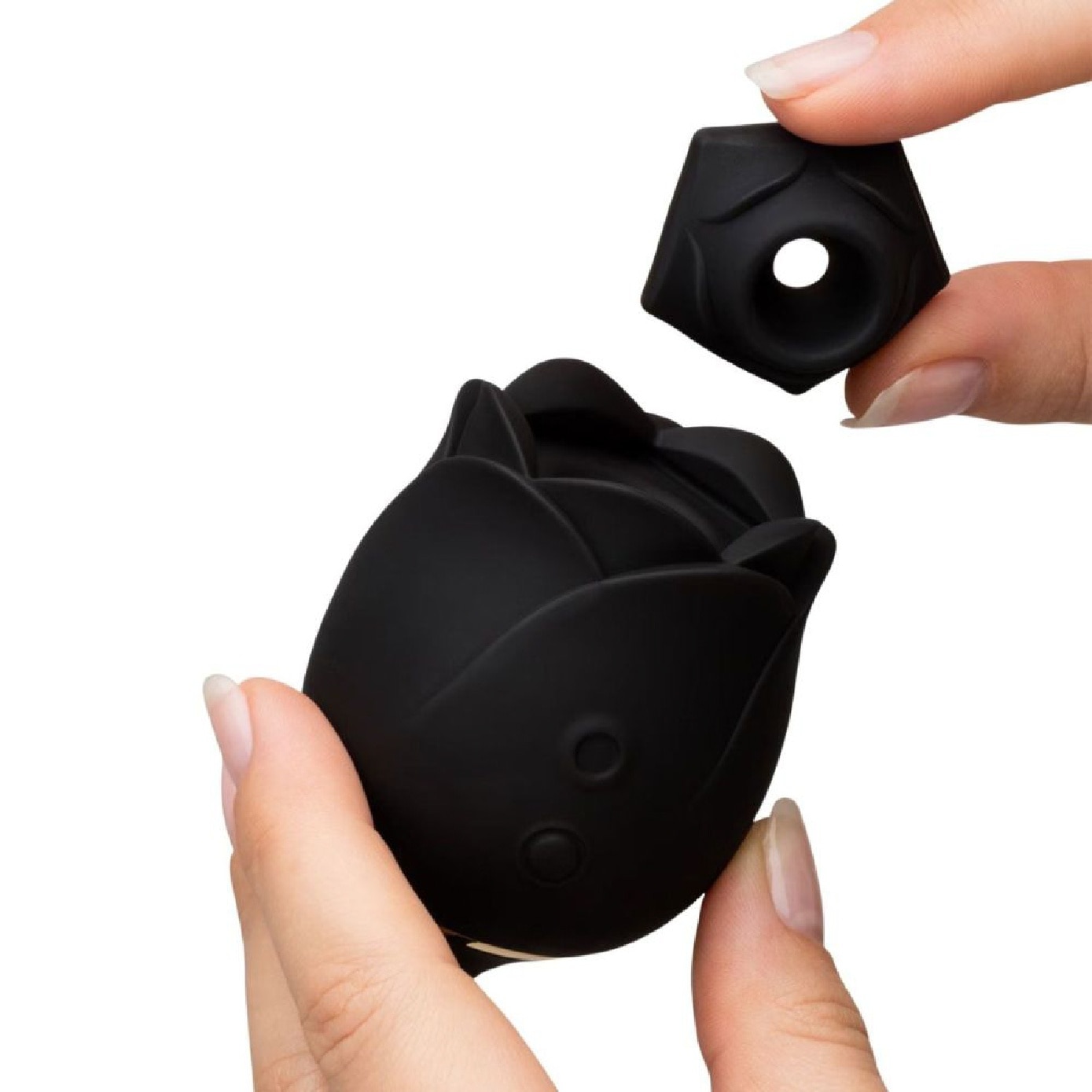 Dark Blushing Rose Suction Egg Vibrator 1s