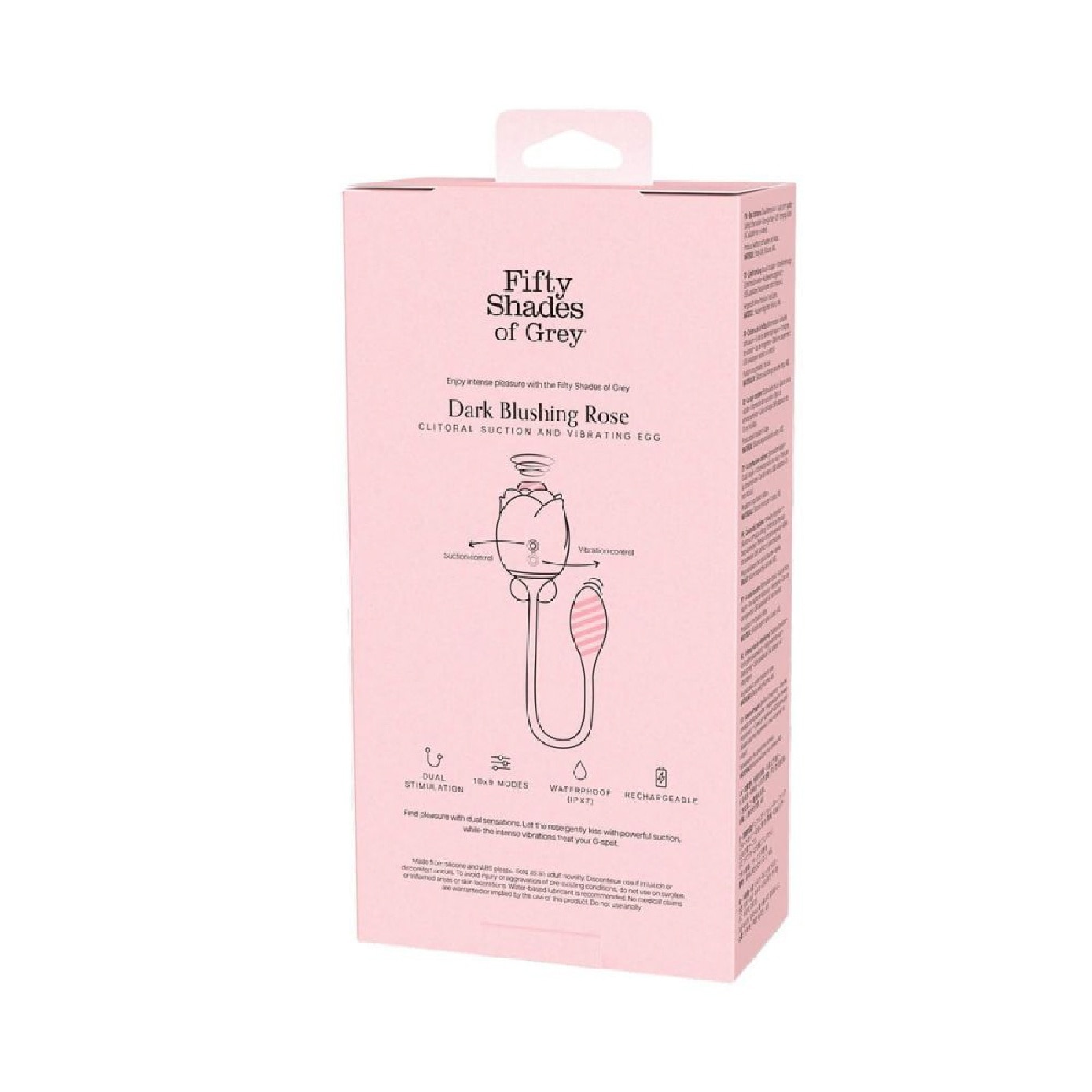 Dark Blushing Rose Suction Egg Vibrator 1s