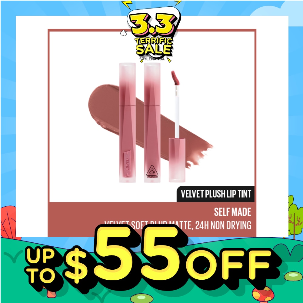 3CE Velvet Plush Lip Tint Self Made 4g
