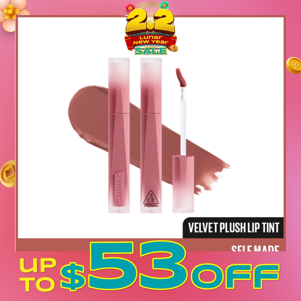 3CE Velvet Plush Lip Tint Self Made 4g
