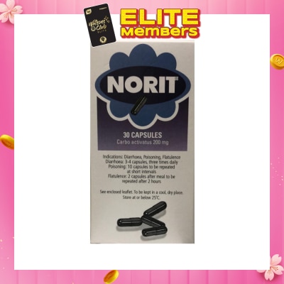NORIT Carbo Activatus 200mg 30s