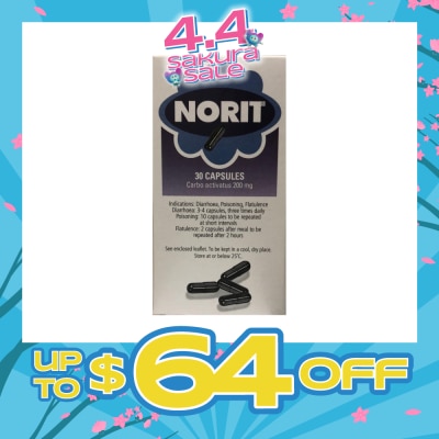 NORIT - Carbo Activatus 200mg 30s