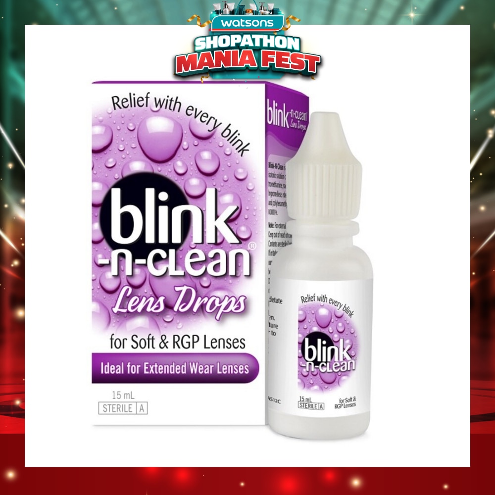 Complete BlinkNClean Lens Drops 15ml (Expiry: May`2027)