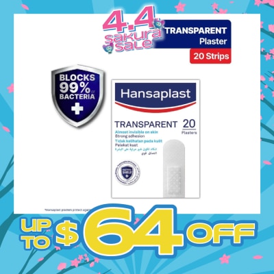 HANSAPLAST Transparent Strips Plaster 20's