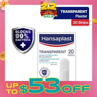 HANSAPLAST Transparent Strips Plaster 20's