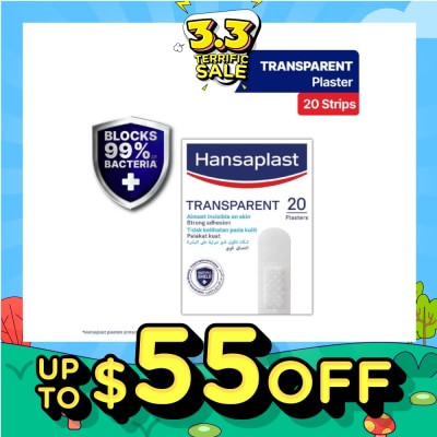 HANSAPLAST Transparent Strips Plaster 20's