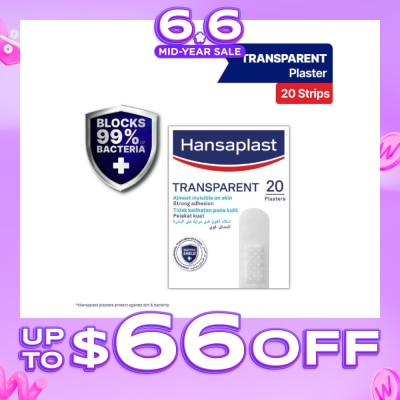 HANSAPLAST - Transparent Strips Plaster 20's