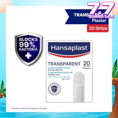 HANSAPLAST Transparent Strips Plaster 20's
