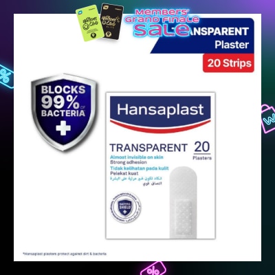 HANSAPLAST Transparent Strips Plaster 20's