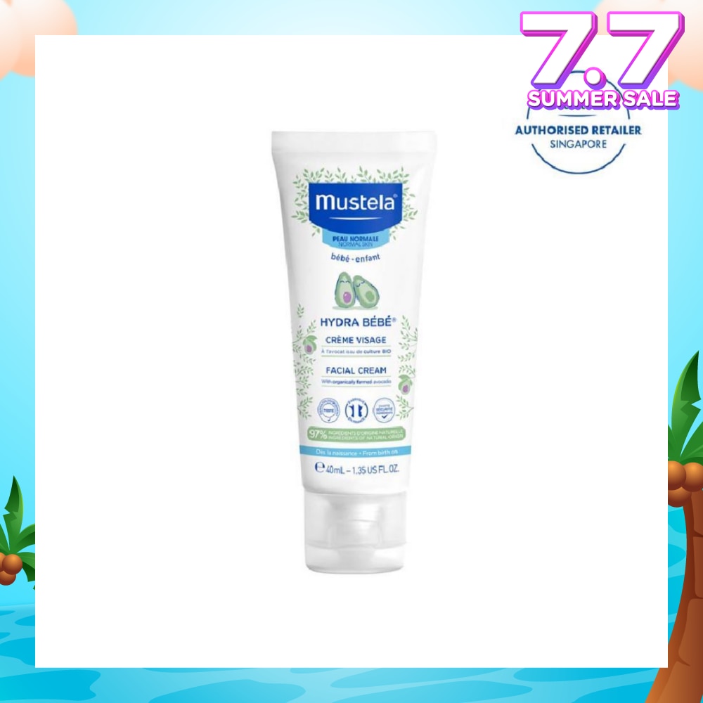 Hydra Bebe Facial Cream with Organically Farmed Avocado (Suitable for Newborn onwards) 40ml