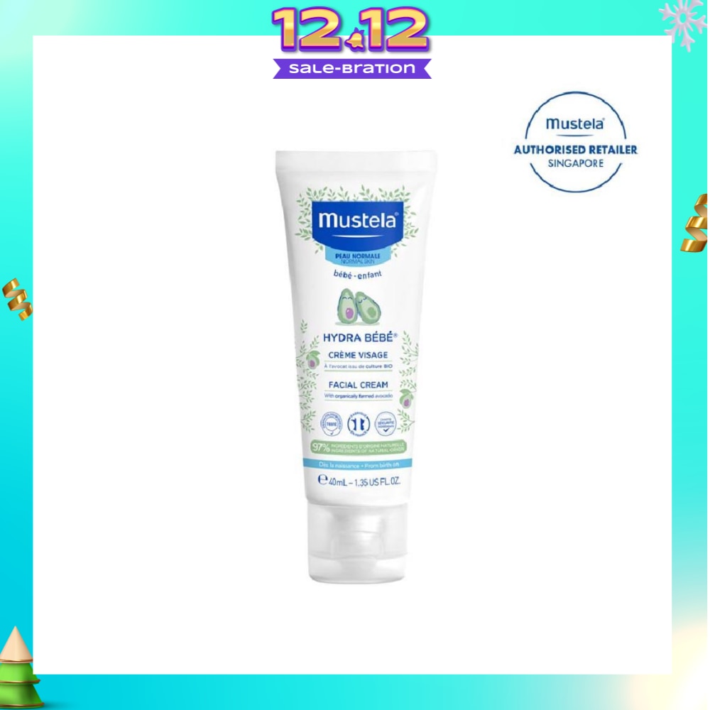 Hydra Bebe Facial Cream with Organically Farmed Avocado (Suitable for Newborn onwards) 40ml