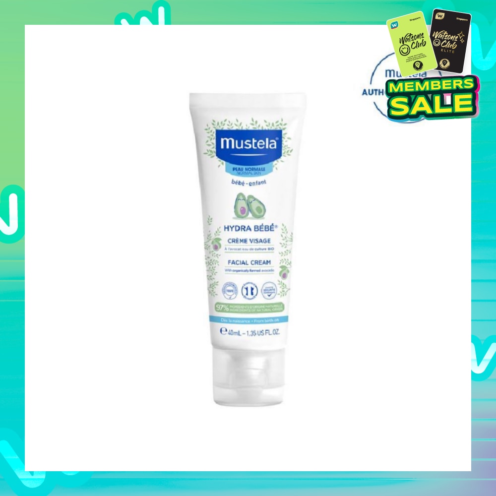 Hydra Bebe Facial Cream with Organically Farmed Avocado (Suitable for Newborn onwards) 40ml