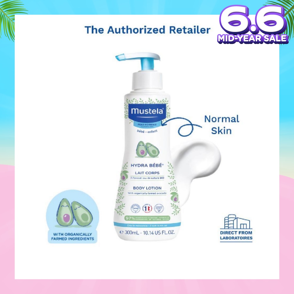 Hydra Bebe Body Lotion with Organically Farmed Avocado (Suitable for Newborn onwards) 300ml