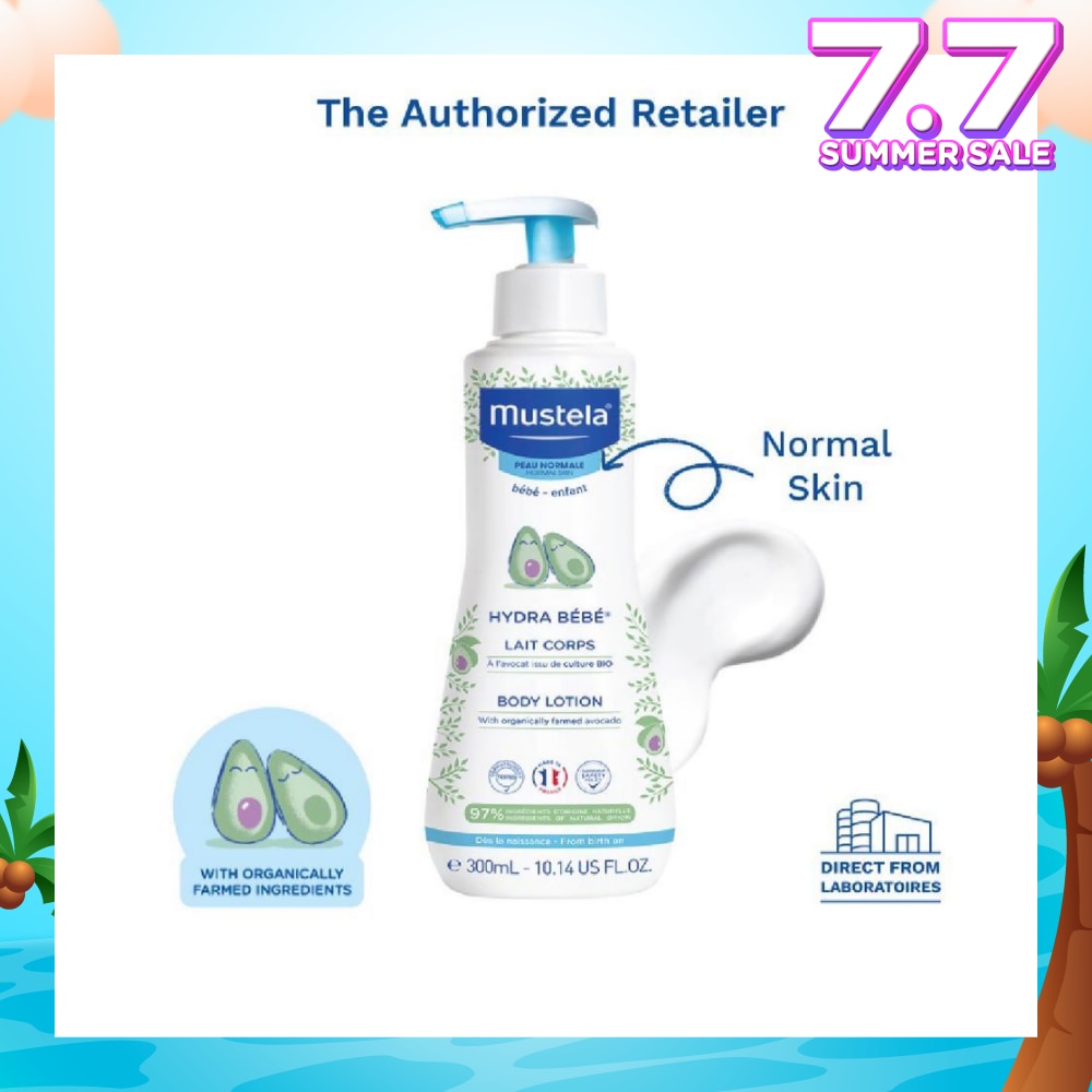 Hydra Bebe Body Lotion with Organically Farmed Avocado (Suitable for Newborn onwards) 300ml