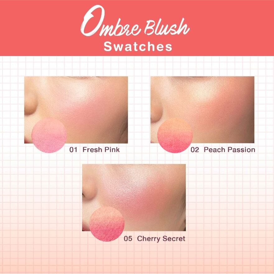 Nonstop Beauty Ombre Mini Blush 05 Cherry Secret 1s