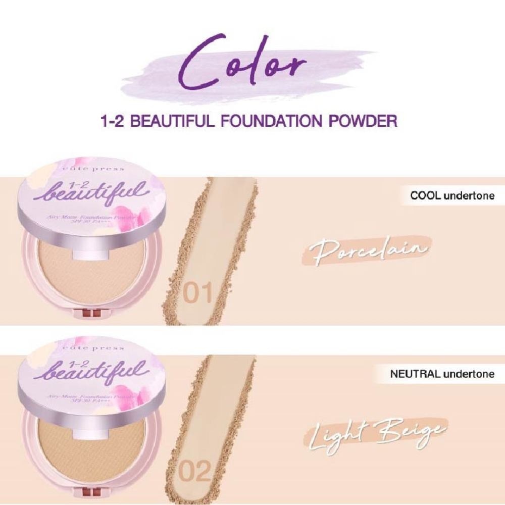 1-2-Beautiful Airy Matte Foundation Powder SPF30 PA+++ 01 13g