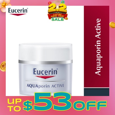 EUCERIN Aquaporin Active Moistursing Cream (For Dry Skin + Long-Lasting Hydration) 50ml