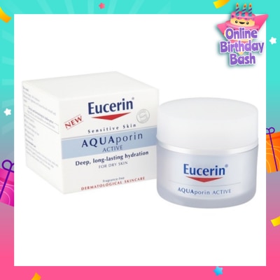 EUCERIN Aquaporin Active Moistursing Cream (For Dry Skin + Long-Lasting Hydration) 50ml