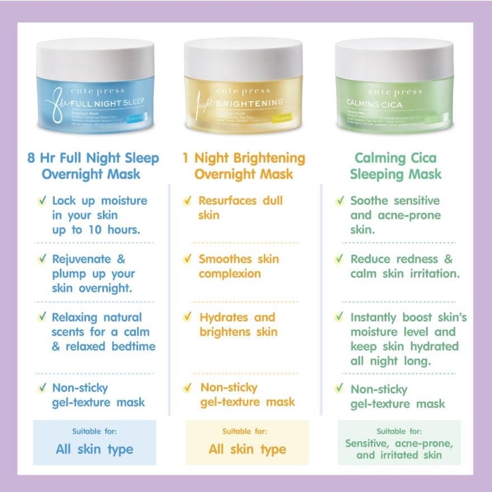 8 Hr Full Night Sleep Overnight Mask 50g