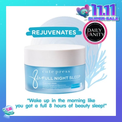 CUTE PRESS 8 Hr Full Night Sleep Overnight Mask 50g