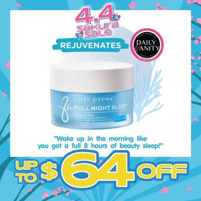 CUTE PRESS - 8 Hr Full Night Sleep Overnight Mask 50g