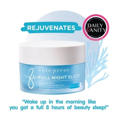 CUTE PRESS 8 Hr Full Night Sleep Overnight Mask 50g