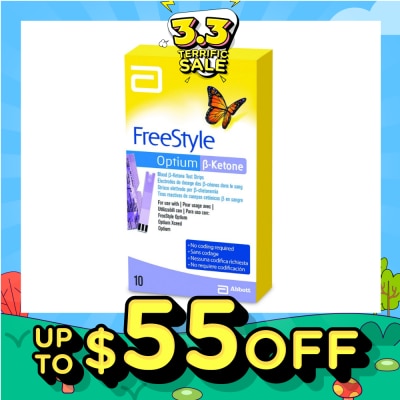 FREESTYLE Optium Blood β-Ketone Test Strips 10s