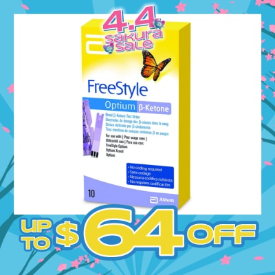 FREESTYLE - Optium Blood β-Ketone Test Strips 10s