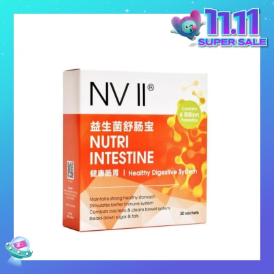 NVII Nutri Intestine Sachet (To Maintains Healthy Stomach, Stimulates Better Immune System, Combats Bacteria & Cleans Bowel System & Breaks Down Sugar & Fats) 30s