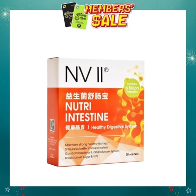 NVII - Nutri Intestine Sachet (To Maintains Healthy Stomach, Stimulates Better Immune System, Combats Bacteria & Cleans Bowel System & Breaks Down Sugar & Fats) 30s