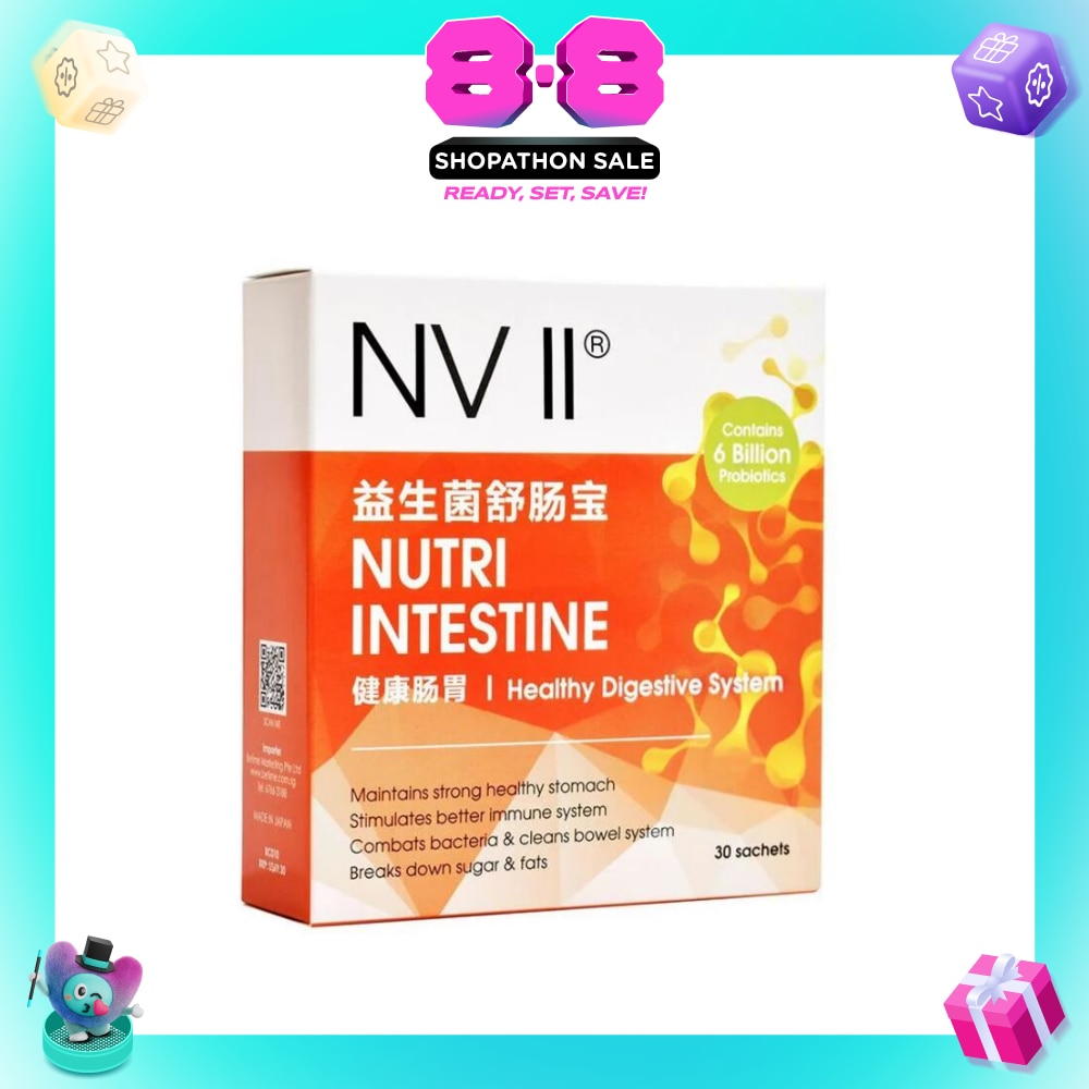 Nutri Intestine Sachet (To Maintains Healthy Stomach, Stimulates Better Immune System, Combats Bacteria & Cleans Bowel System & Breaks Down Sugar & Fats) 30s
