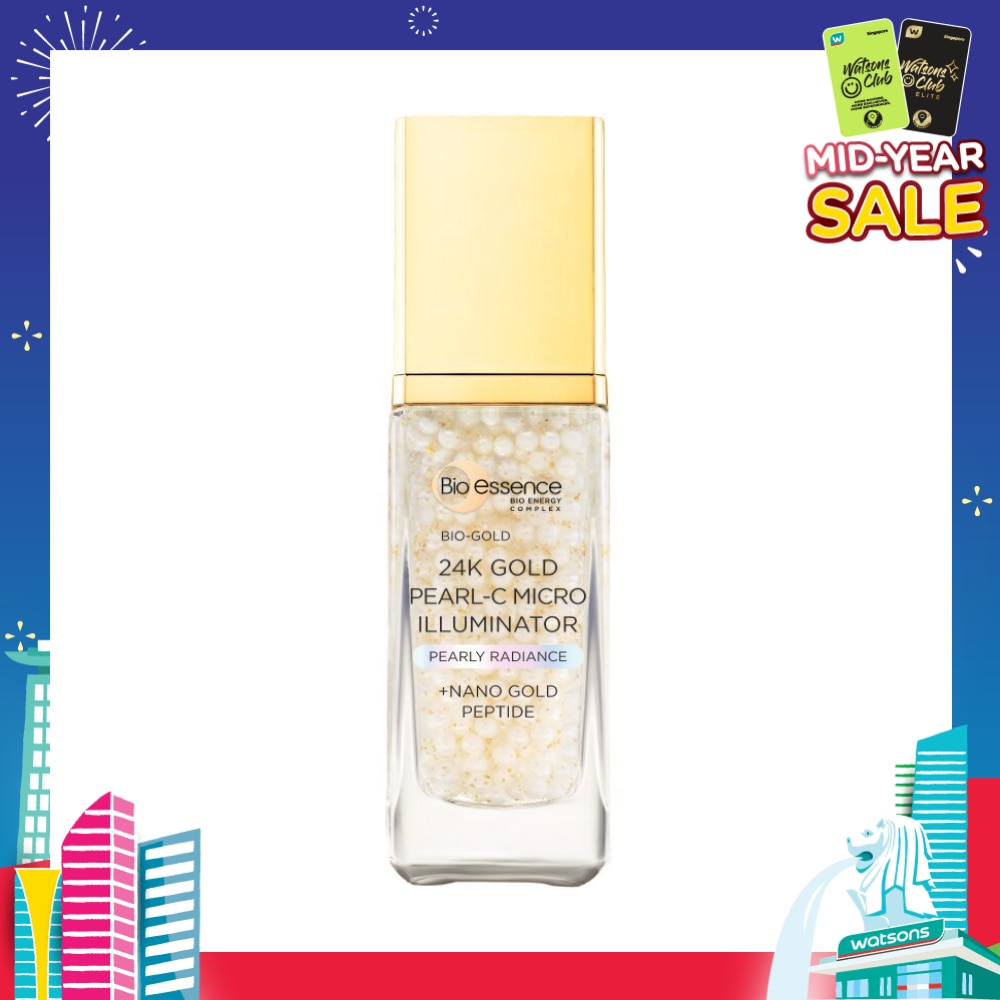 Bio-Gold 24K Gold Pearl-C Micro Illuminator (Moisture Shot for Ultra Glowing Skin) 28g