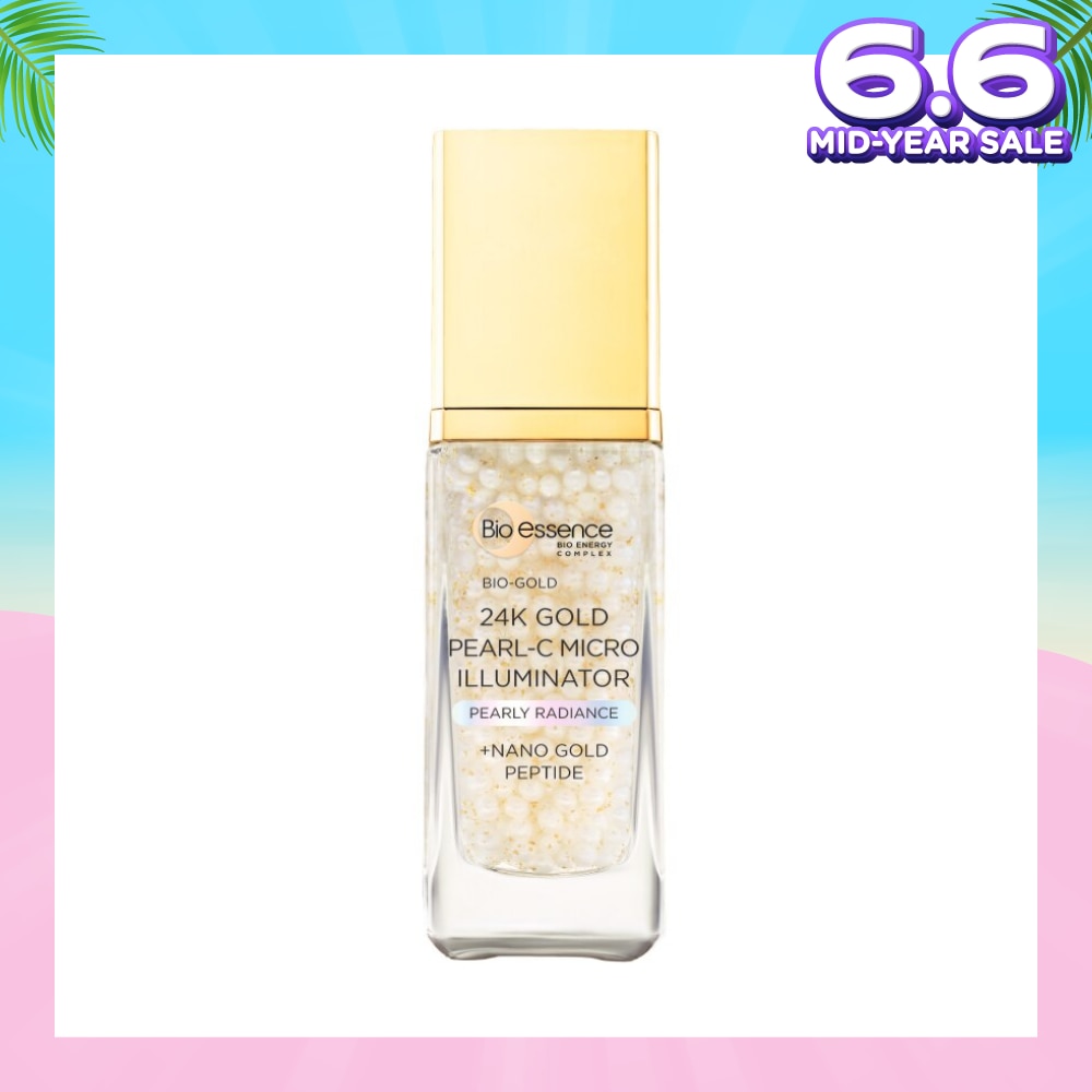 Bio-Gold 24K Gold Pearl-C Micro Illuminator (Moisture Shot for Ultra Glowing Skin) 28g